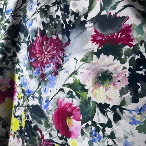 Zara Floral Print Midi Skirt Multi colour - Size Large - Bloggers favorite - Picture 8 of 11